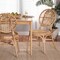 Baxton Studio Iris Modern Bohemian Natural Brown Rattan Dining Chair 234-13345-ZORO - alternate 6
